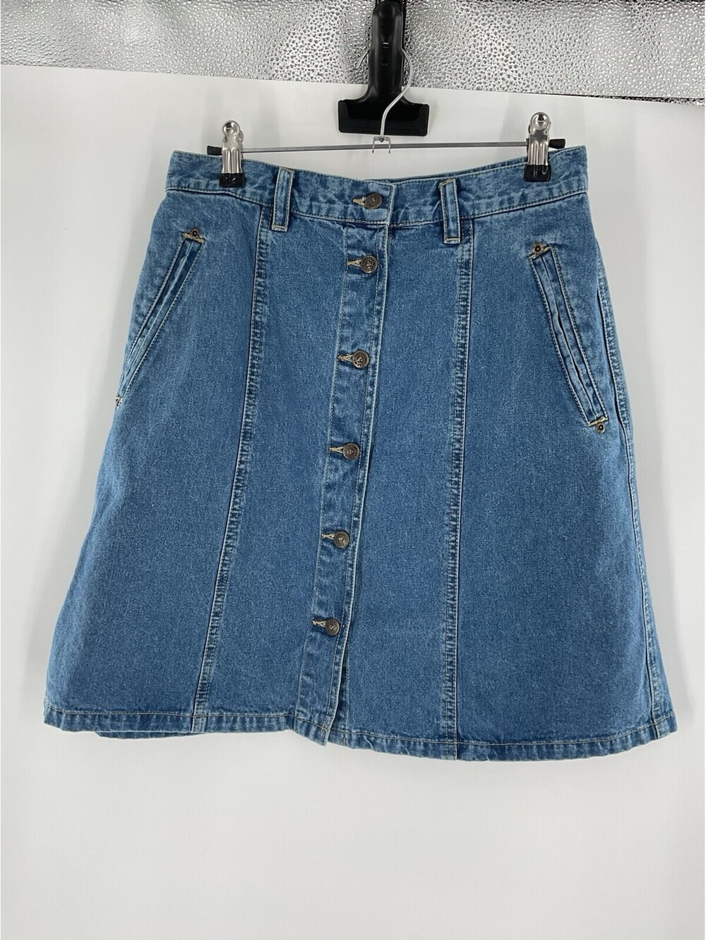 Liz Claiborne Liz Wear Women’s Size 10 Button-Down Jean Skirt 117
